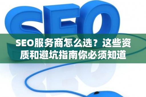 SEO服务商怎么选？这些资质和避坑指南你必须知道
